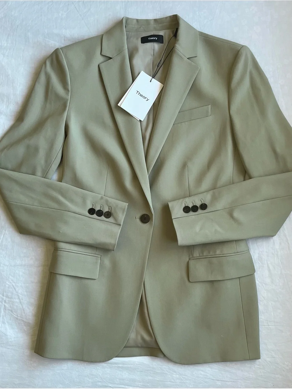 theory sage green blazer - Picture 1 of 6